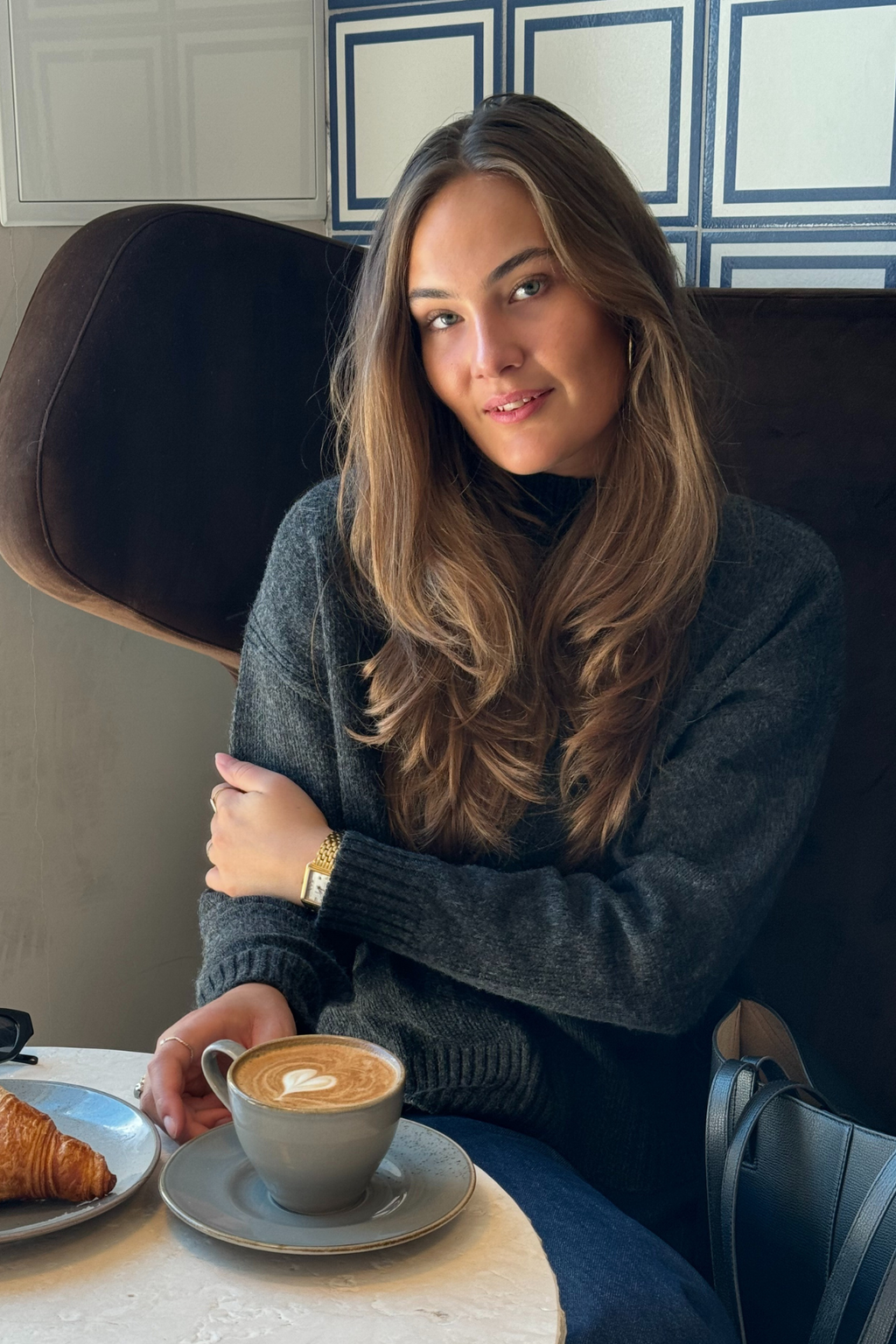 Emma Knit - tummanharmaa melange