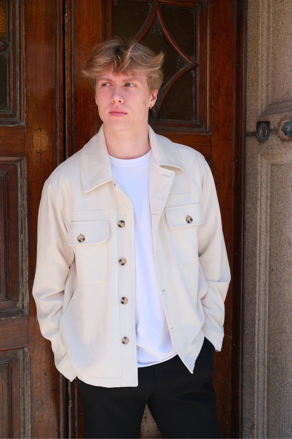 Callum -takki - valkoinen