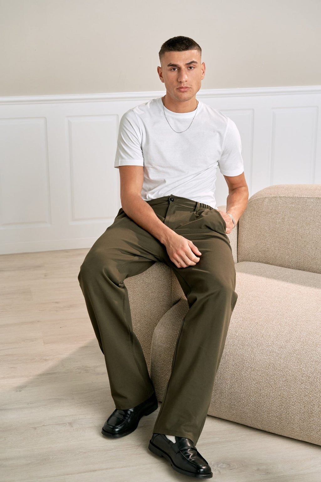 Puku Pants Löysä - armeijan vihreä