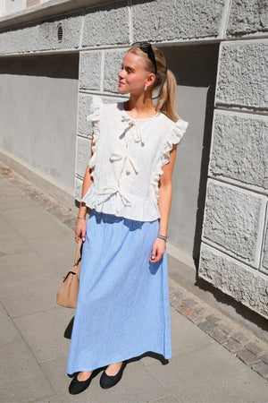 Linn Smock Ancle -hame - Marina White