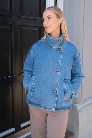 Tada gro l/s denim -takki - keskimääräinen sininen farkku
