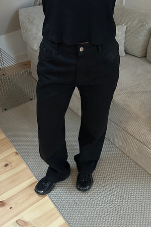 Erica Loose Jeans - musta