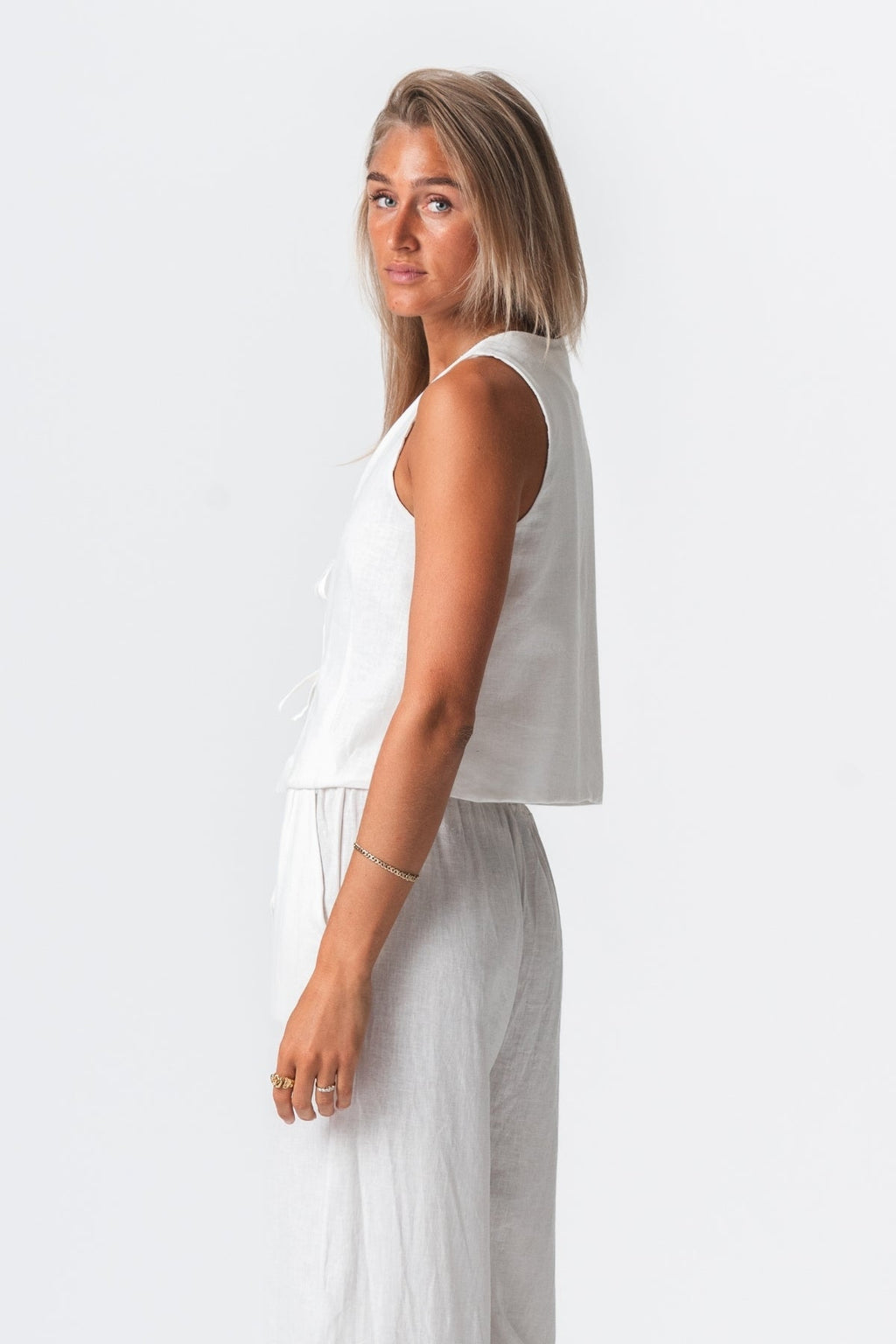 Pellava liivi - Valkoinen