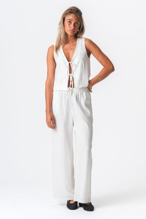 Pellava liivi - Valkoinen