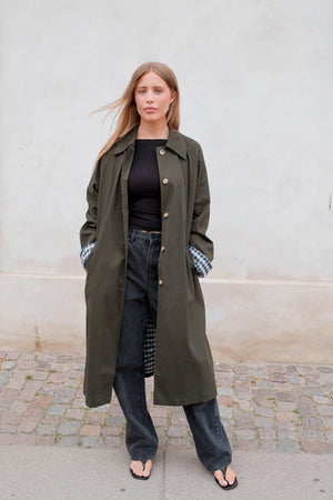Livia Trenchcoat - oliivi