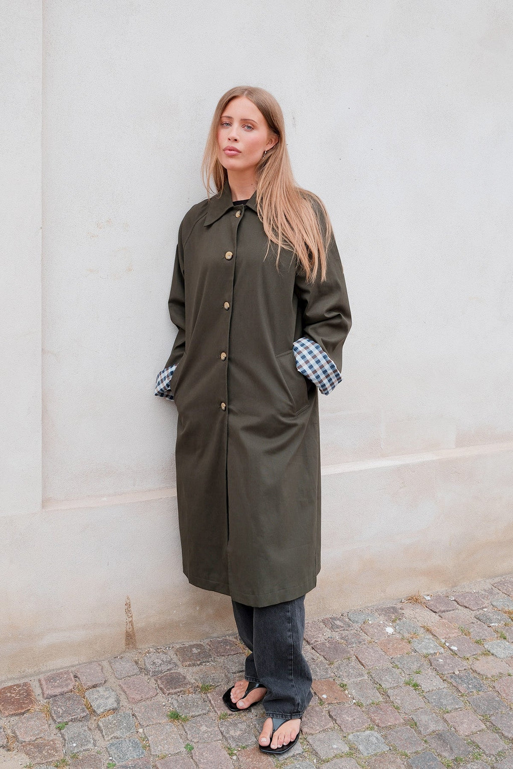 Livia Trenchcoat - oliivi