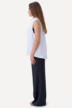 Mio Linen Top - valkoinen