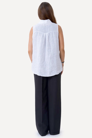Mio Linen Top - valkoinen