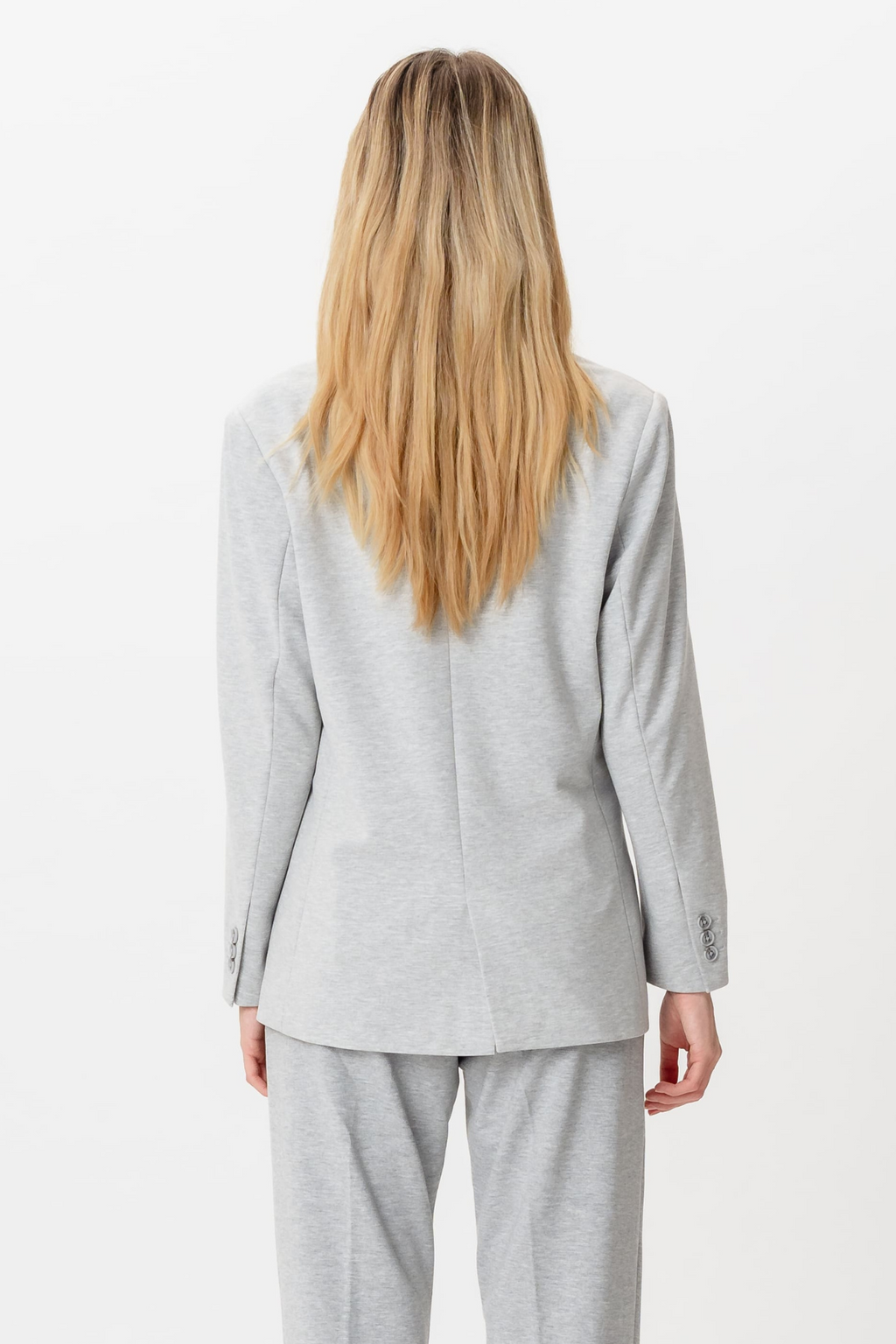 Klassisen istuvuuden bleiseri - vaaleanharmaa