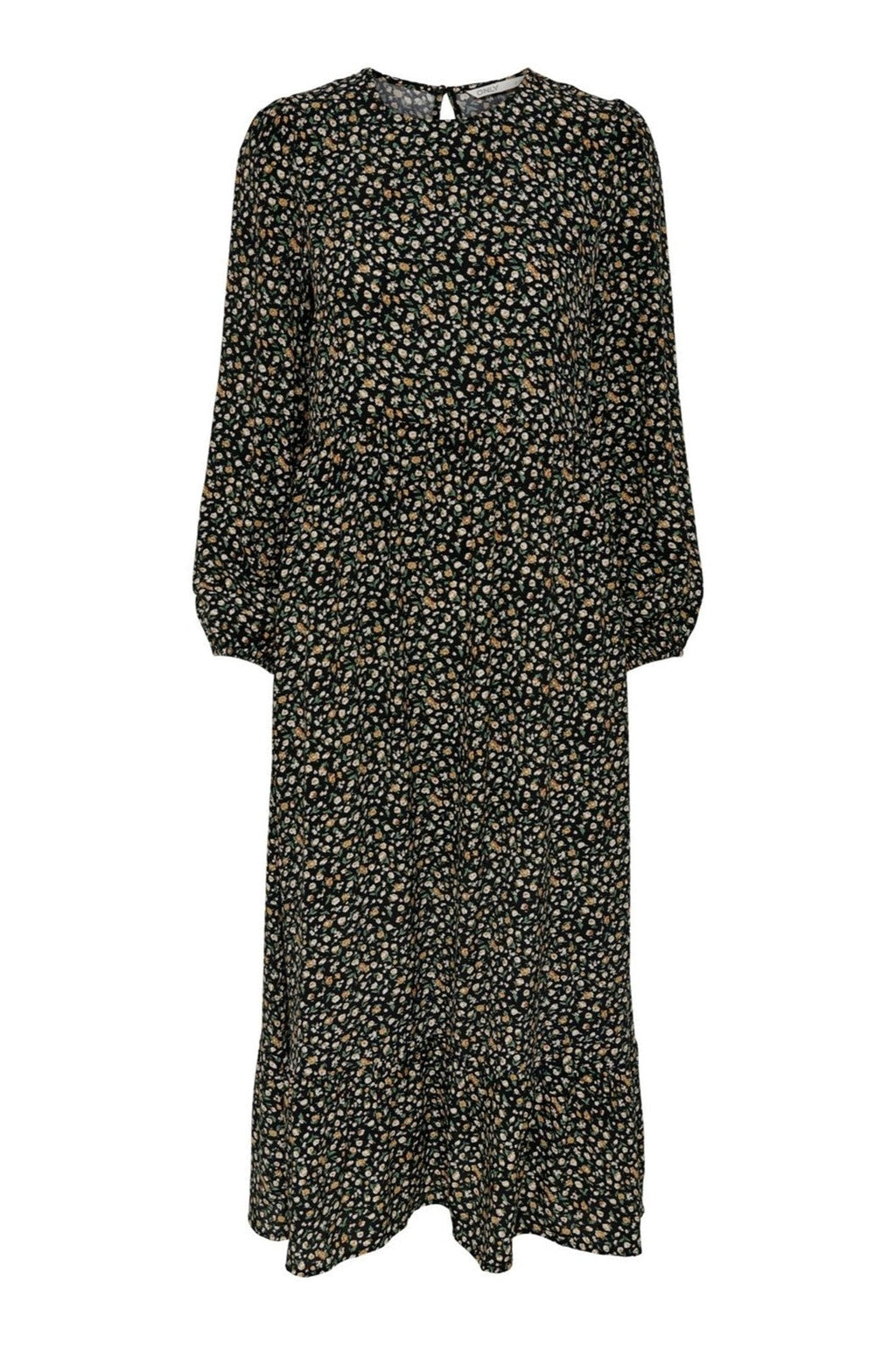 Amalie Midi -mekko - musta / oranssi