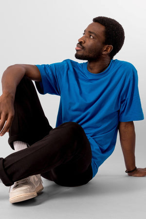 Ylisuuret t -paita - turkoosi sininen