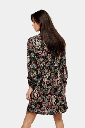 Painettu paitamekko - musta