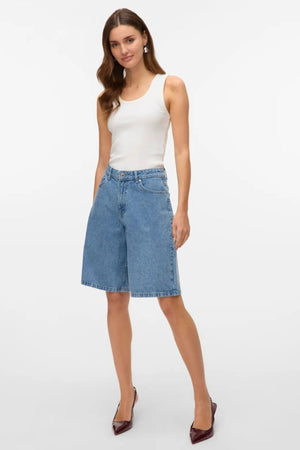 Kath Long denim Shorts - vaaleansininen farkku