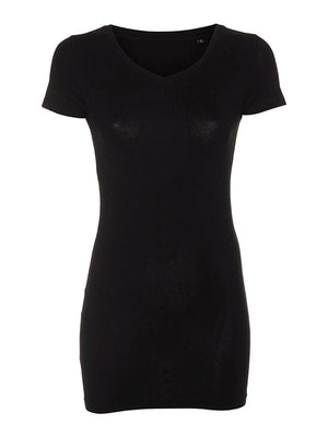 Slim vneck Basic -t -paita - musta