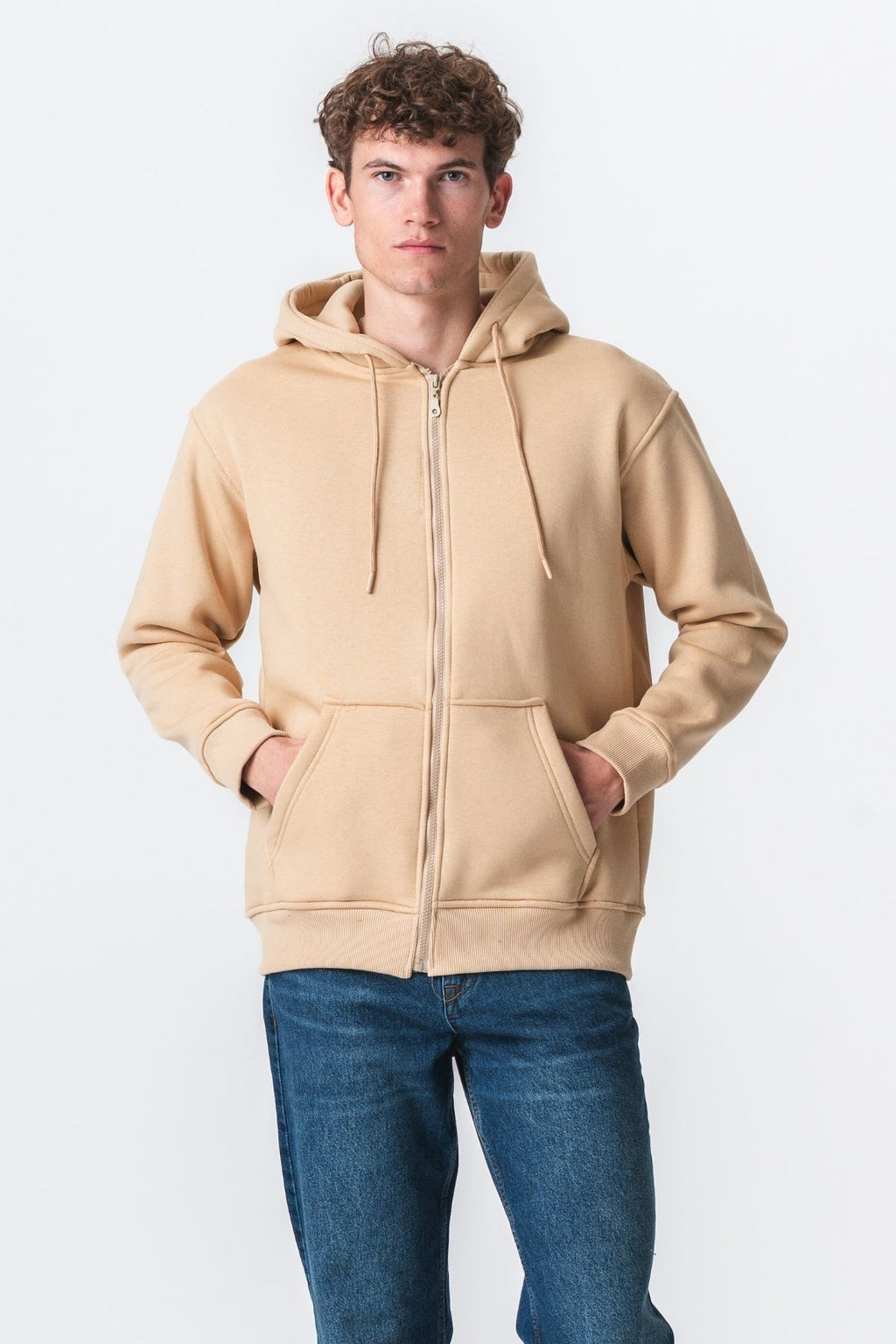 Rento Zip -huppari - beige