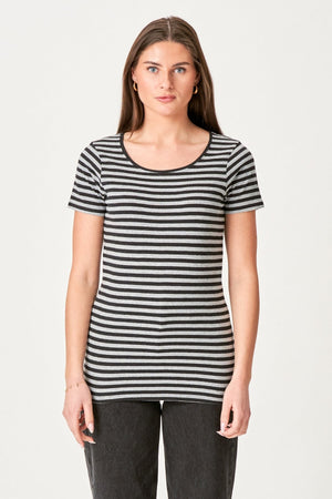 Nørregrade-t-paita-mustaharmaa