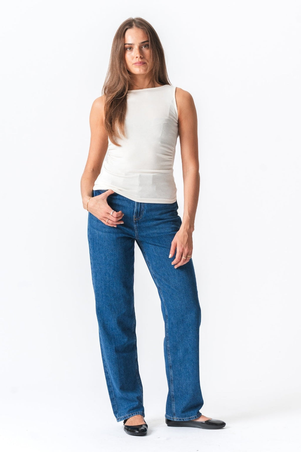 Ellie Top - valkoinen