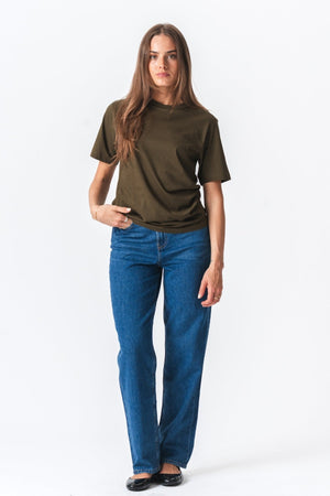 Ylisuuret t -paita - oliivi (lady)