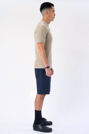 Garry Knit Polo - hiekka