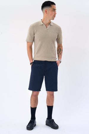 Garry Knit Polo - hiekka