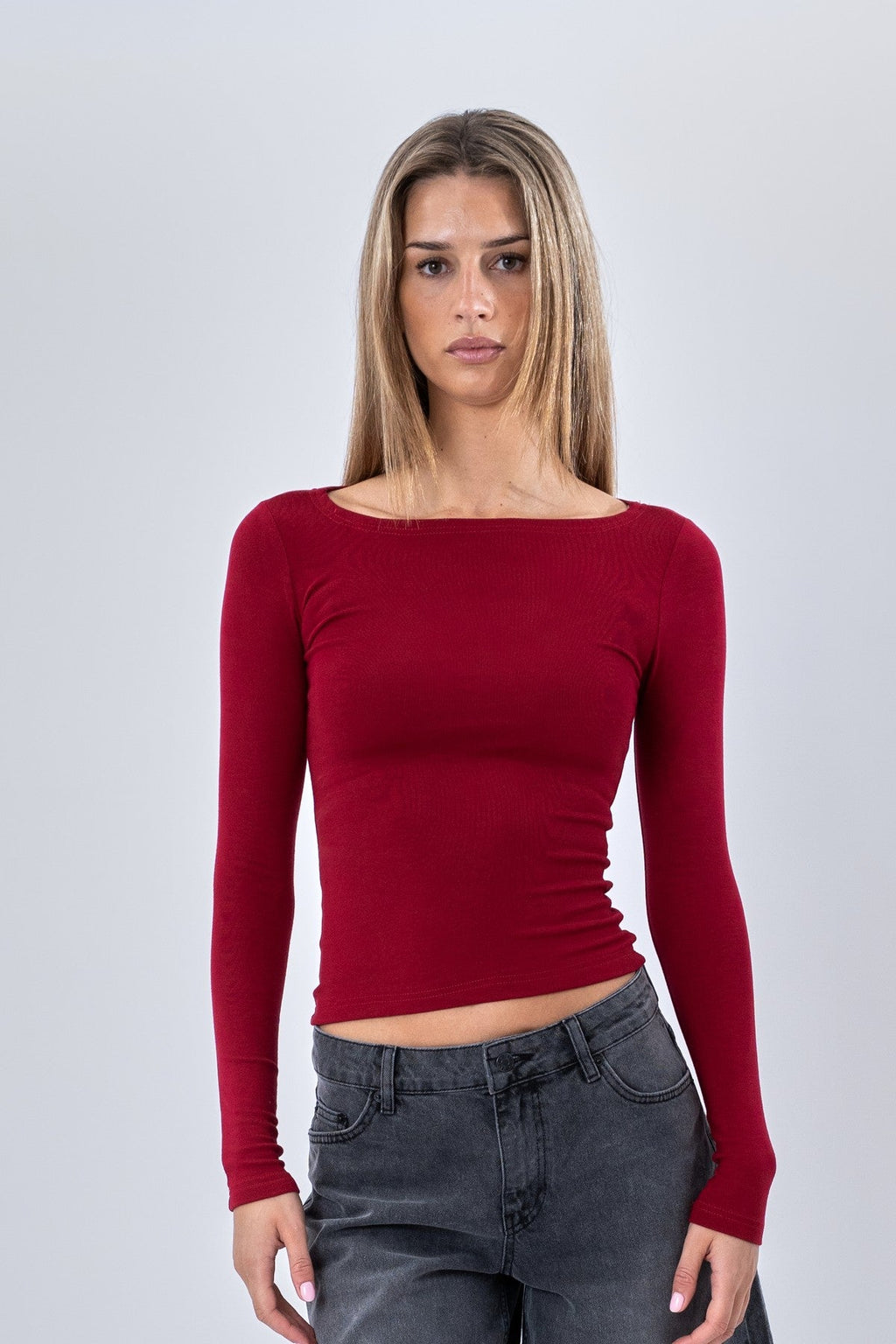 Cassandra -pusero - Burgundia