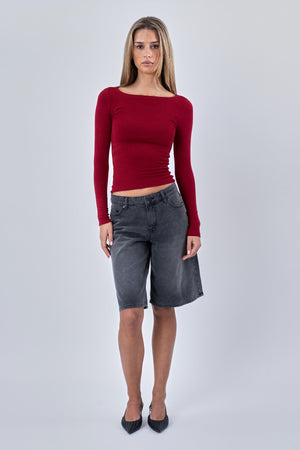 Cassandra -pusero - Burgundia