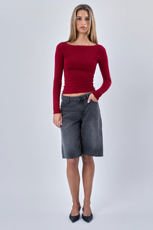 Cassandra -pusero - Burgundia