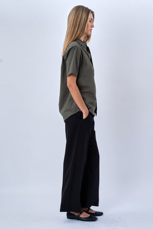 Lyhyen hihan pellavapaita - armeija