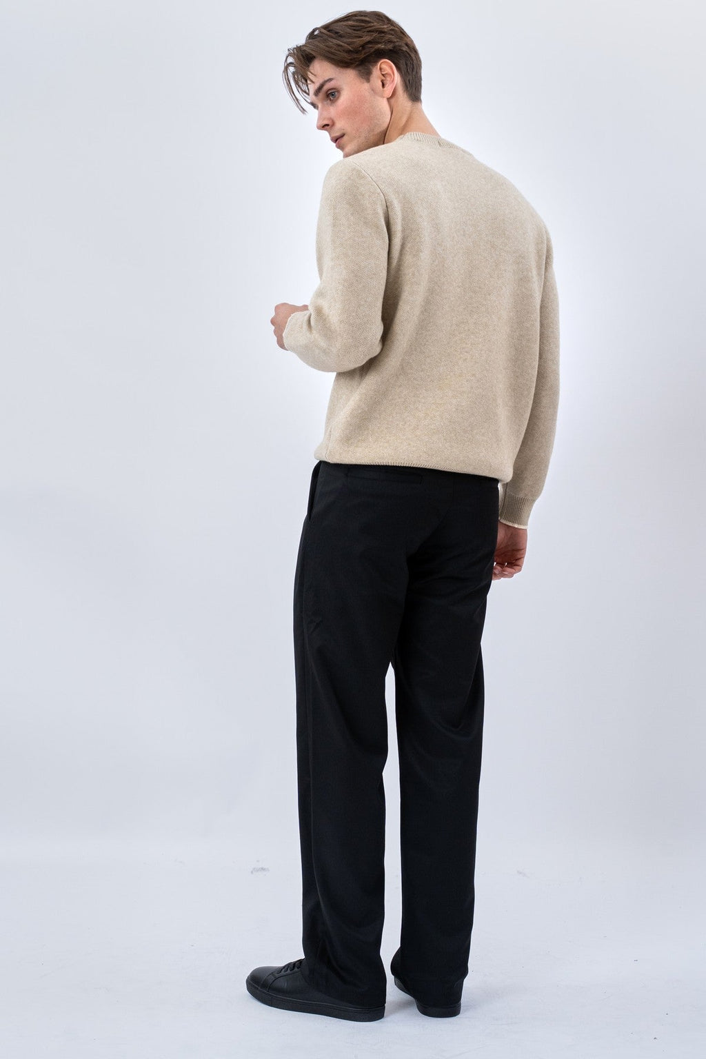 Crewneck villapaita - beige