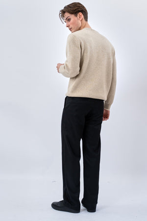 Crewneck villapaita - beige