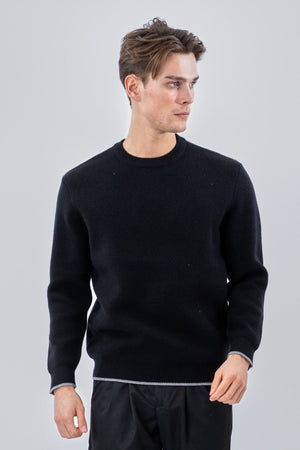 Crewneck villapaita - musta
