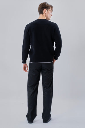 Crewneck villapaita - musta