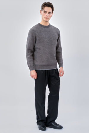 Crewneck villapaita - harmaa