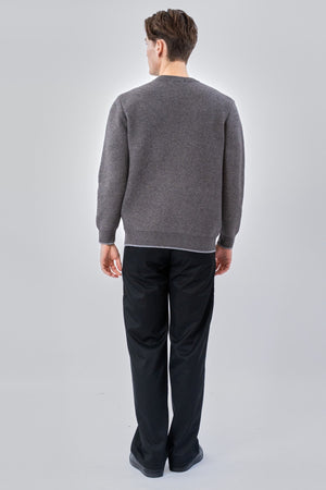 Crewneck villapaita - harmaa