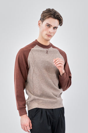 Raglan Sleeve Sweater - ruskea