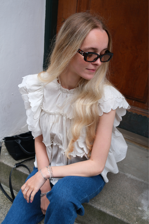 Toivottavasti yläosa - valkoinen hiekka