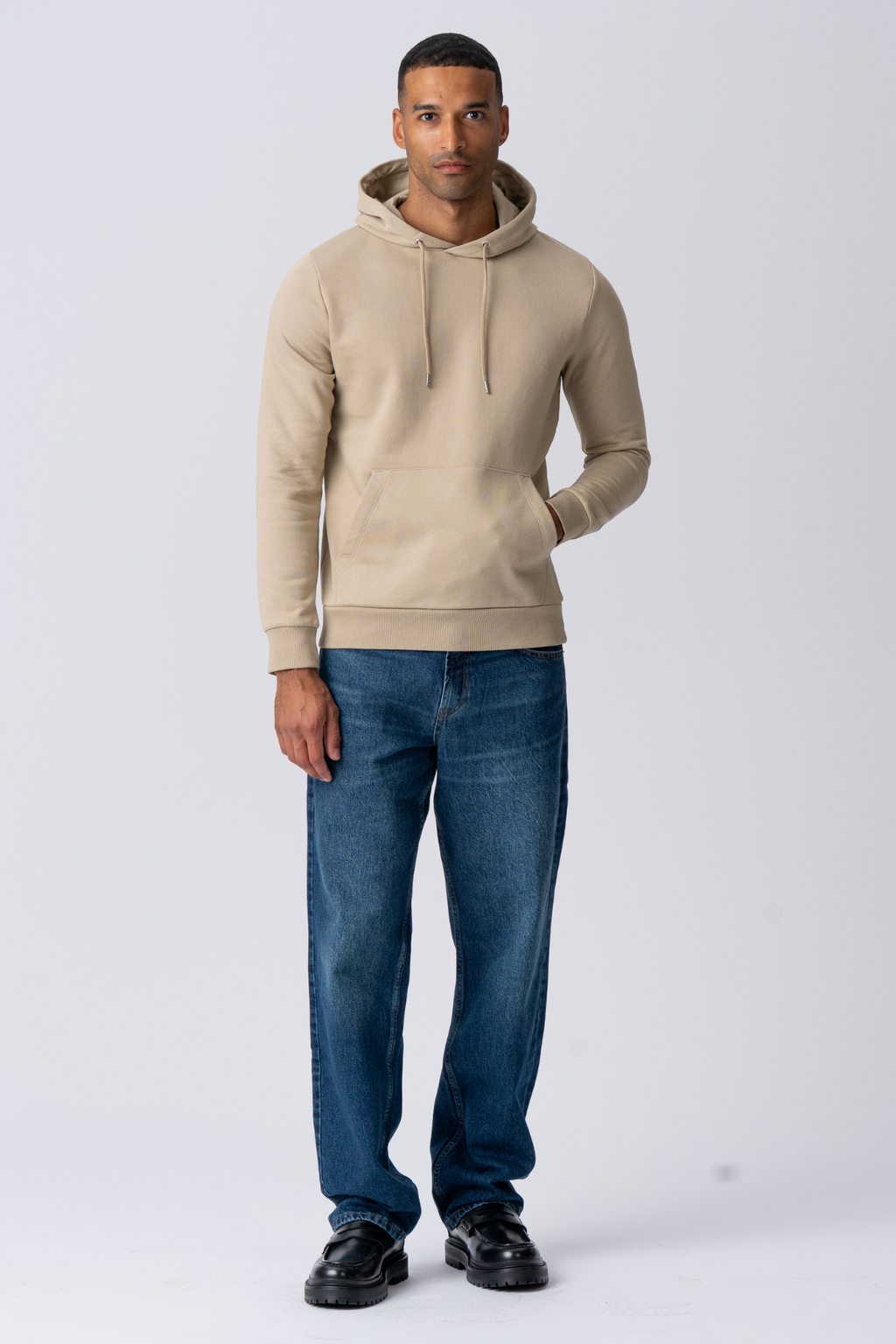 Perushuppari hiki - tumma beige