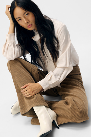 Moji Alima leveät farkut - tanniini musta