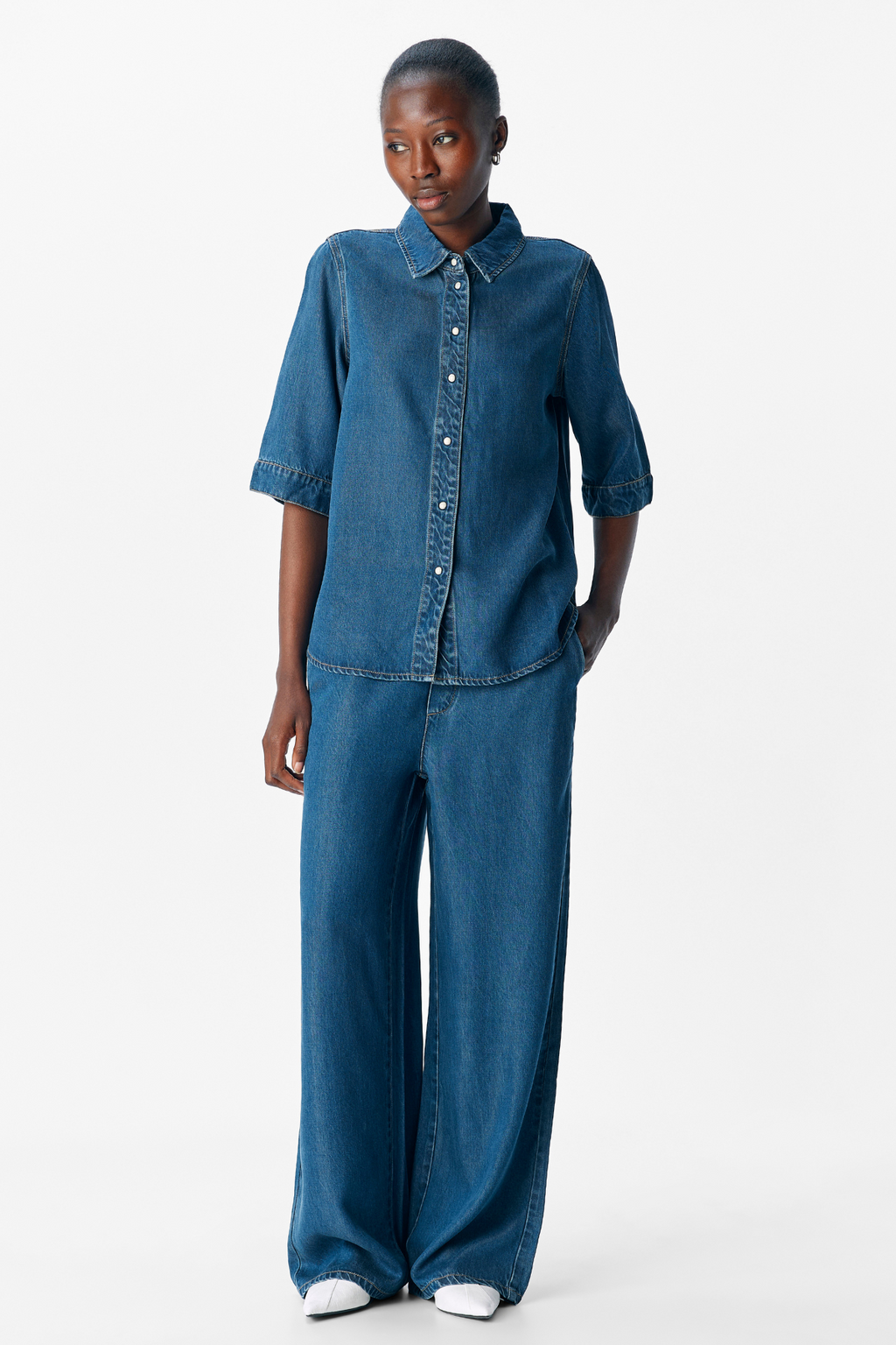 Frame 2/4 farkkupinta - tummansininen denim -huuhtelupesu