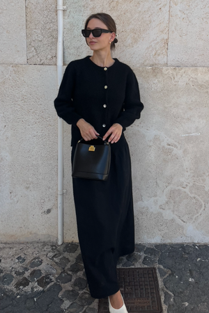 Anna neuletakki - musta