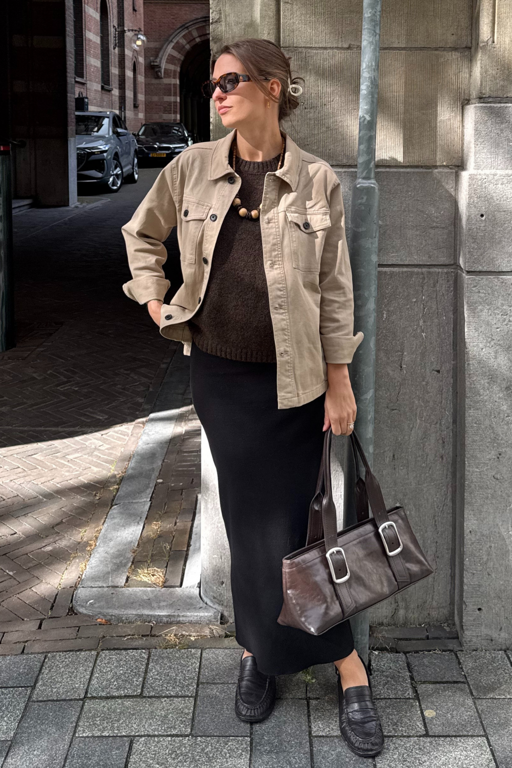 Twill ylipaide - beige