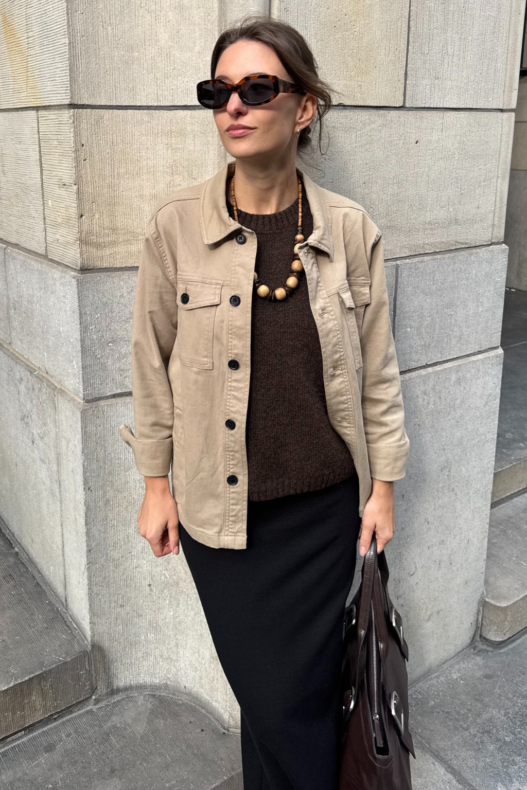 Twill ylipaide - beige