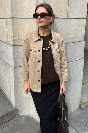 Twill ylipaide - beige