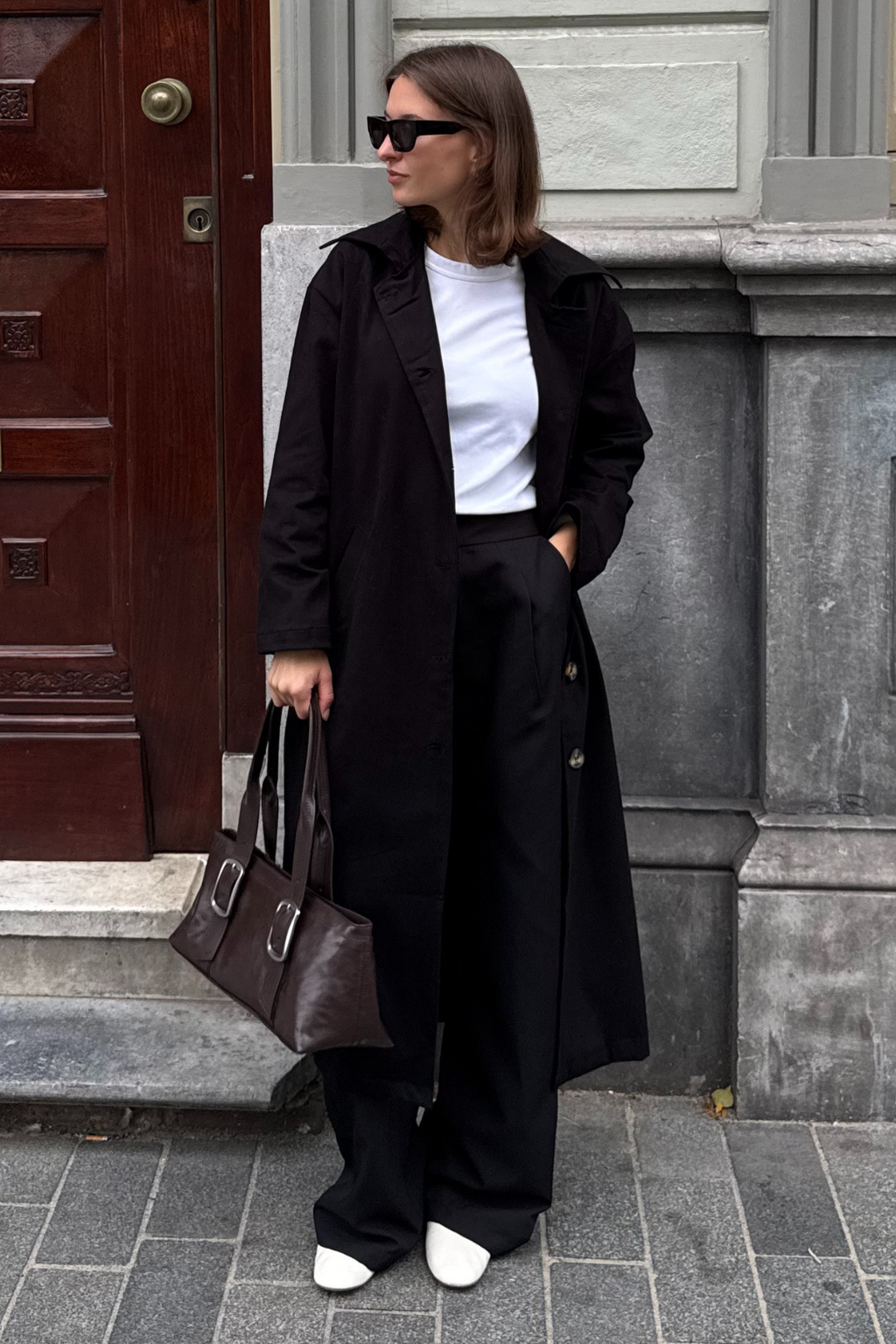 Carla Trenchcoat - musta