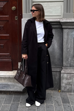 Carla Trenchcoat - musta