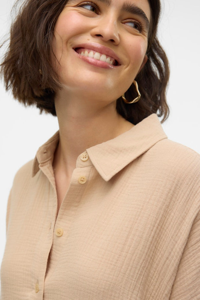 Natali ylimitoitettu paita - irlantilainen kerma