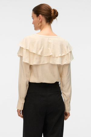 Lizzi Flounce Top - koivu