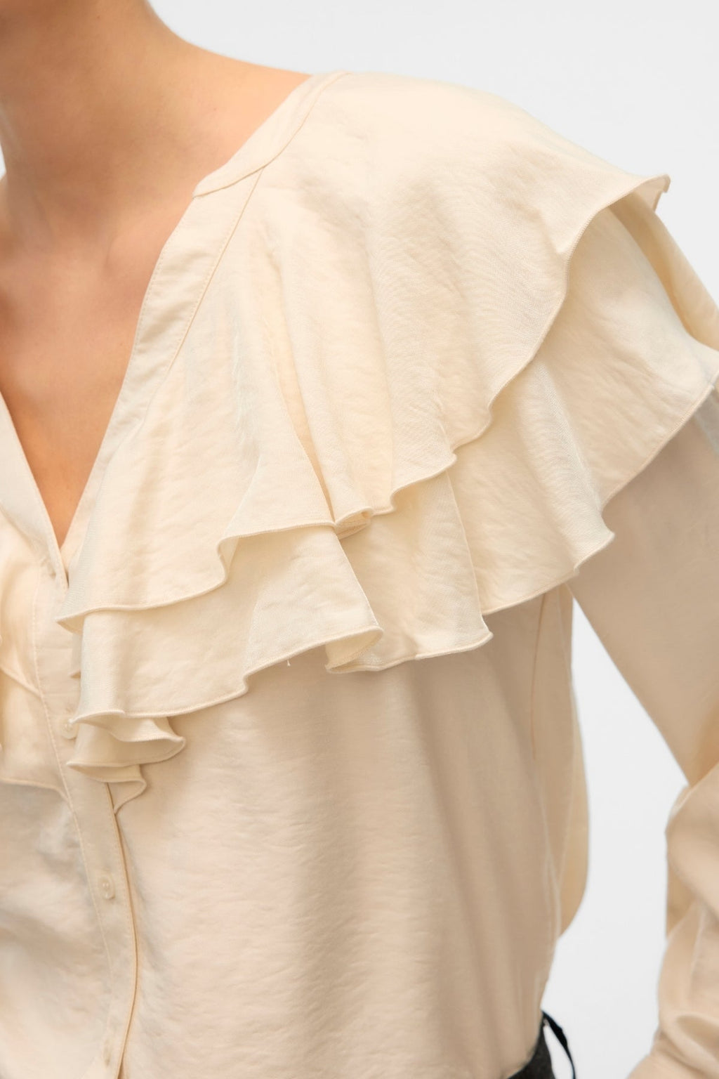 Lizzi Flounce Top - koivu