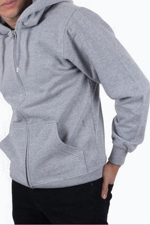 Zip Sweat huppari - vaaleanharmaa