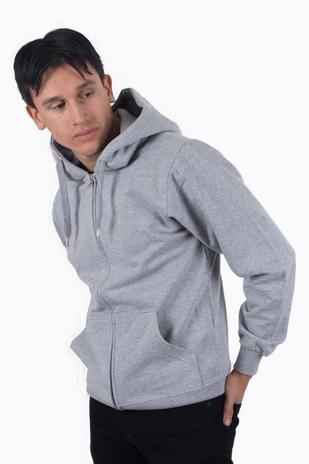 Zip Sweat huppari - vaaleanharmaa